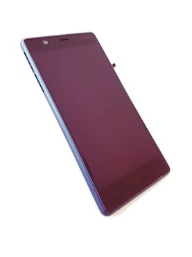 Nokia 3 - Displej čierny s modrým rámom (Originál)