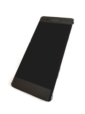 Sony Xperia XA - Displej čierny s dotykovou plochou a rámom (Originál)