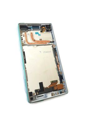 Sony Xperia Z5 - Displej biely s dotykovou plochou a rámom, (Originál)