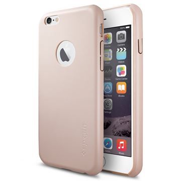 iPhone 6- Spigen Leather Fit, soft pink