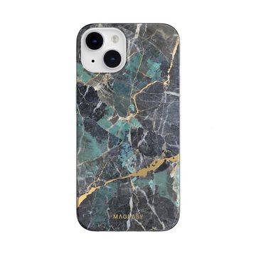SWITCHEASY Marble kryt pre iPhone 14 Emerald